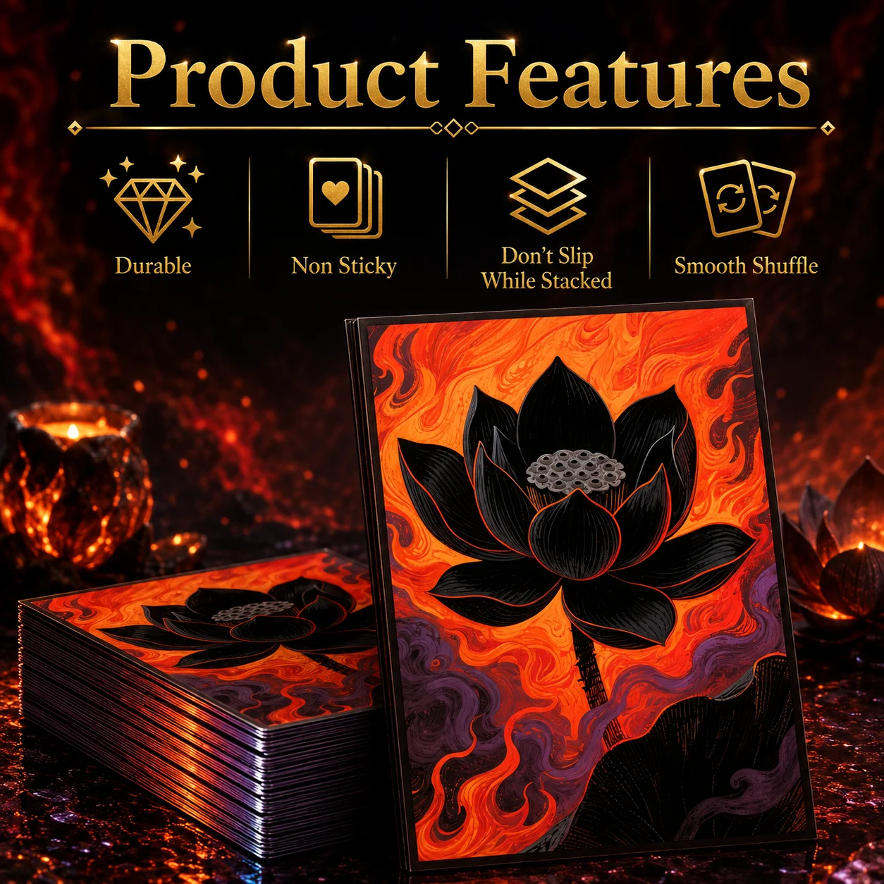 66X91mm 60PCS Matte Standard Size Advanced Printing Anime Card Sleeves for MGT/PTCG/TCG Board Game Trading Card