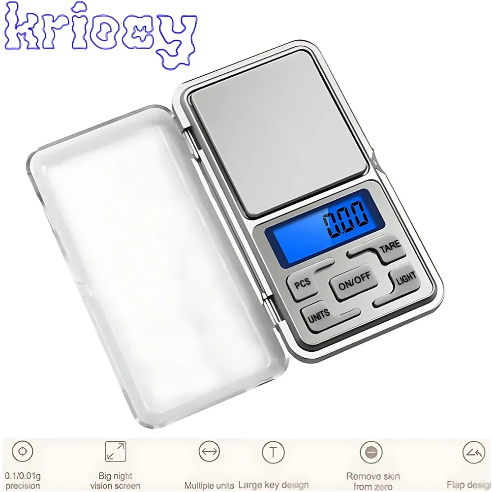 Jewelry Scales Weight Diamond Balance Kitchen Weighing Digital Pocket Mini Scale Bathroom 0.01g 500g