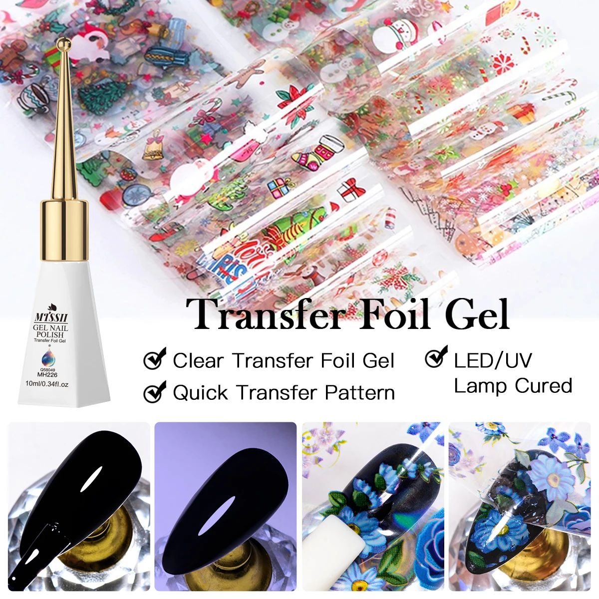 10ml Transfer Foil Gel Nail Po - Transfer Paper Carbon ulasan dan harga
