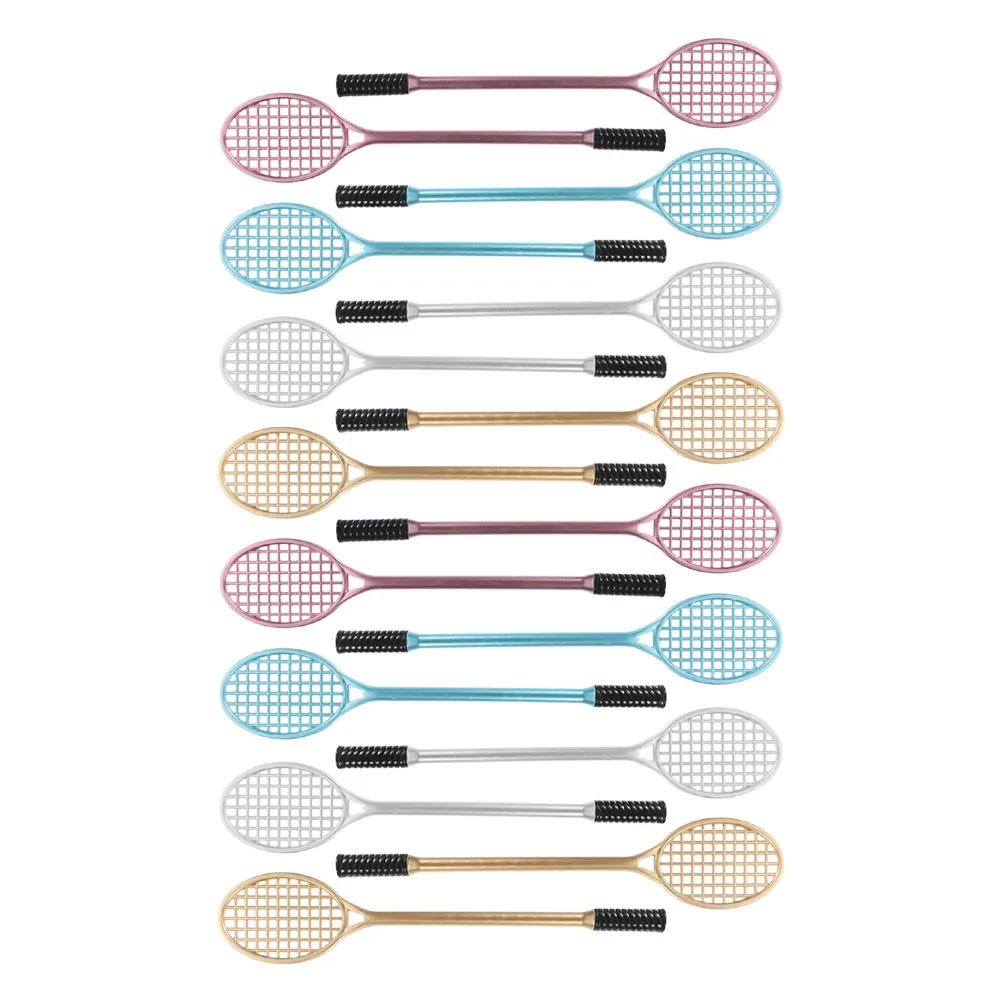 

16Pcs Exquisite Racket Shaped Gel Pens Smooth Writing Comfortable Hand Feeling Office School Supplies Cute Cartoon Pens