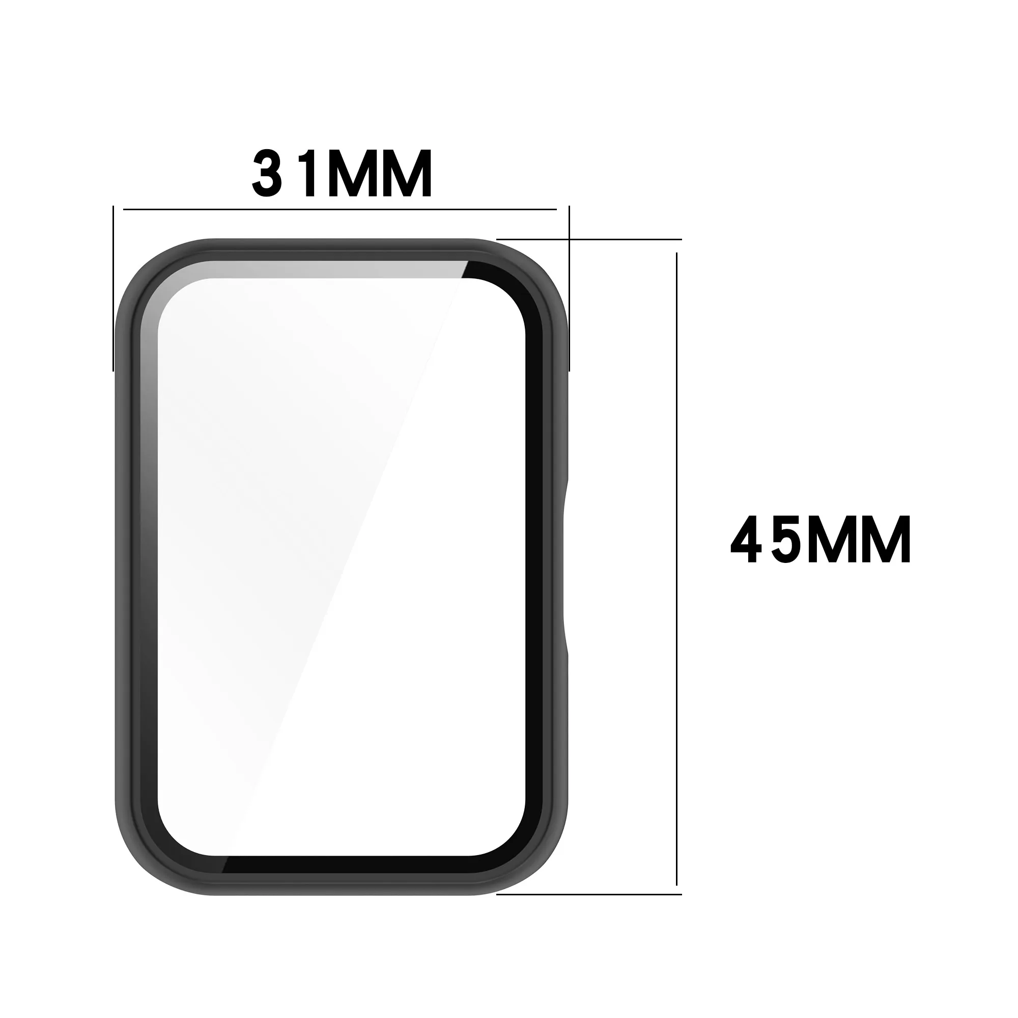 PC Screen Protector Shell Cover For Samsung Galaxy Fit3 Fit 3 Protective Case Full Coverage Tempered Film Frame (Bright/Matte)