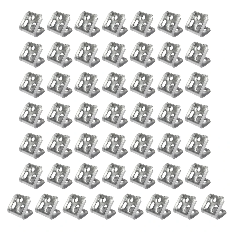  50Pcs Serpentine Spring Fasteners Quick Install 5 Holes Sofa Spring Clip Furniture Sofa Spring Hook Hanger Fixed Clamps