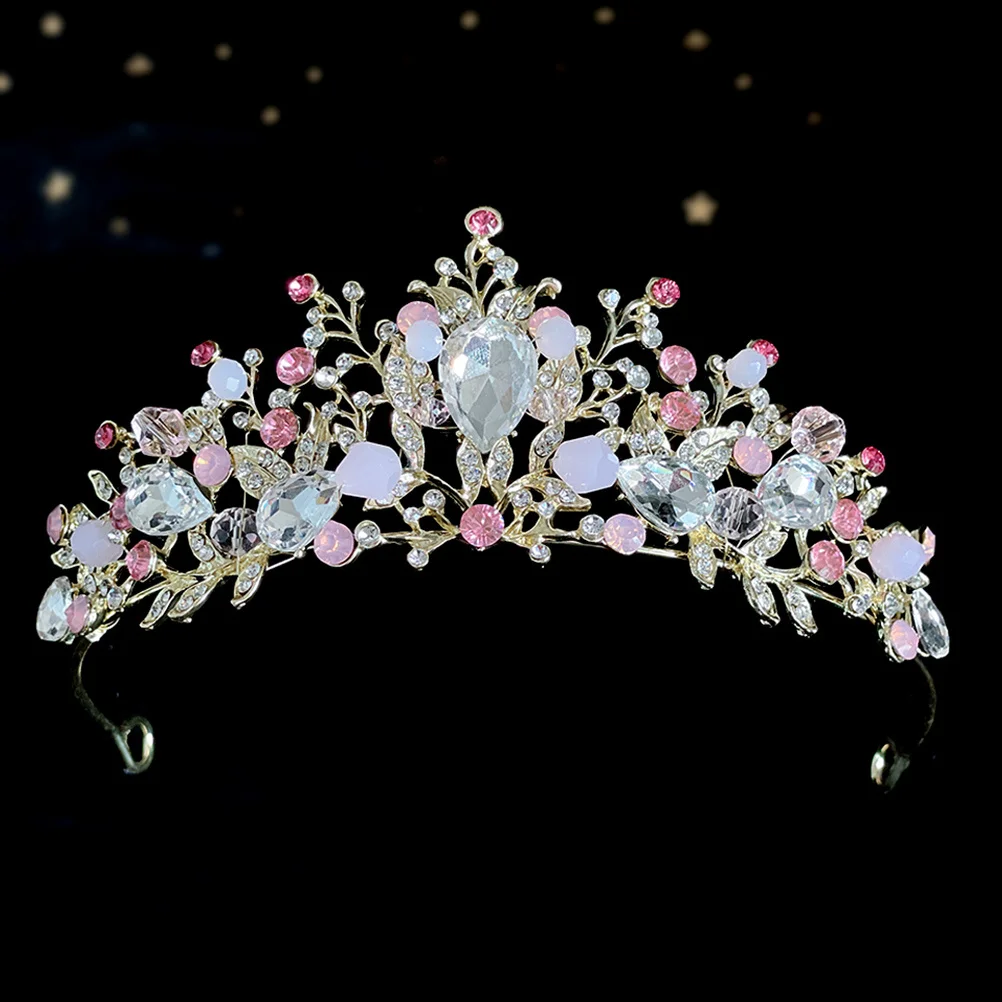 

1 комплект, блестящая корона со стразами, повязка на голову для маленькой девочки, ожерелье с короной на день рождения, зажимы для ушей, комплект серег, диадемы для девочек