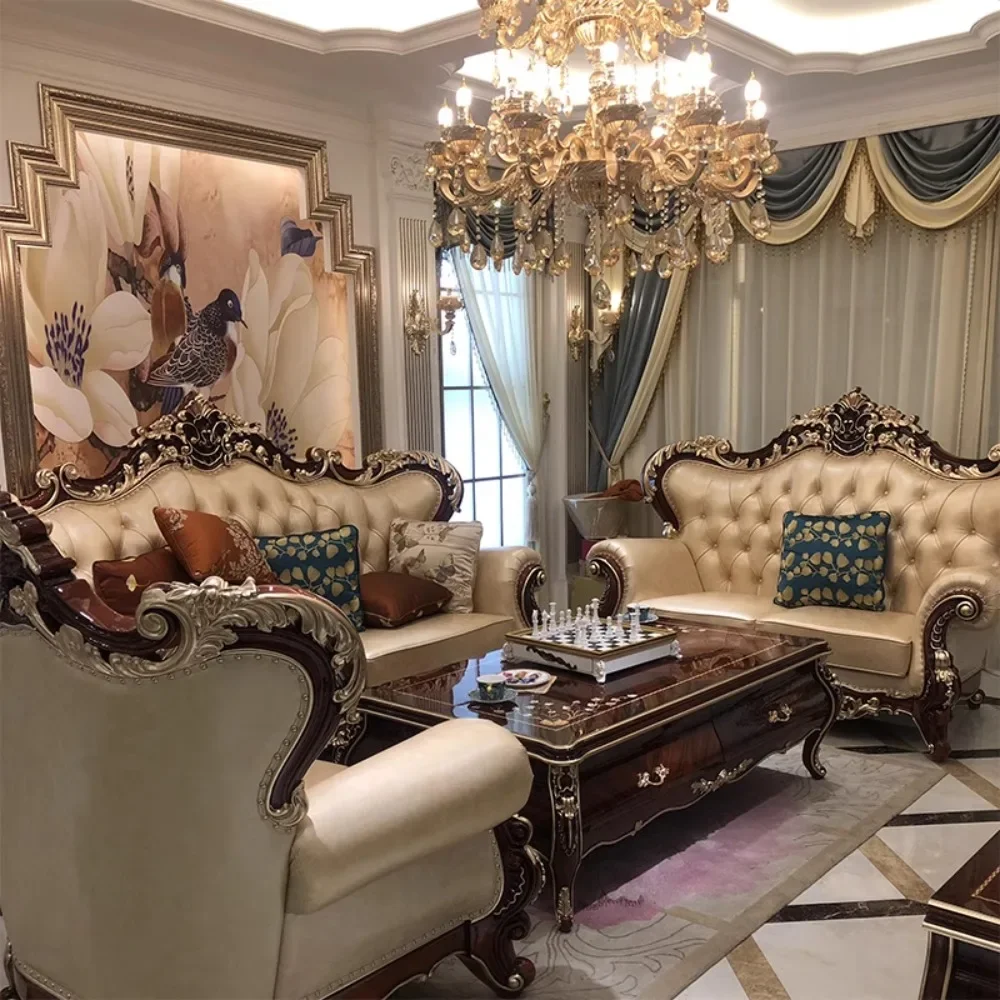 Nordic Luxury Sofa Classic Lounge Leather Living Room Corner Sofa Gaming Girls Elegant Divani Da Soggiorno Home Decoration