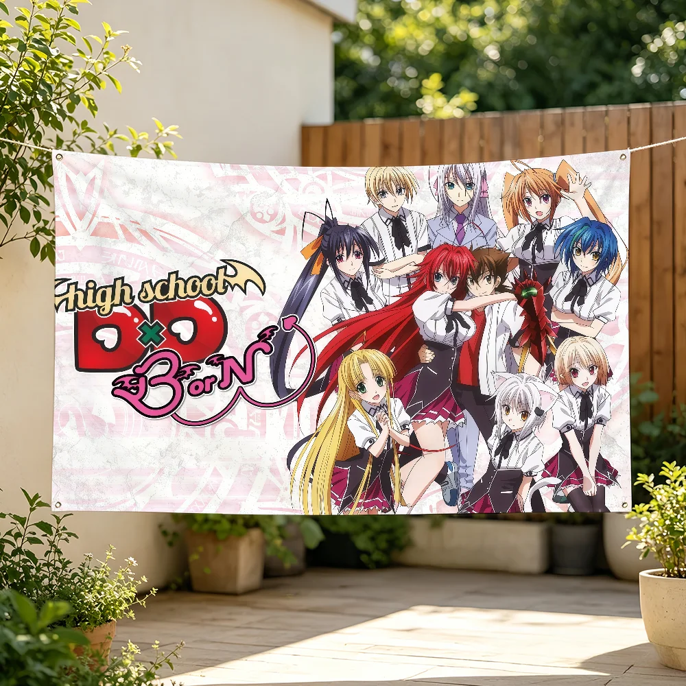 Anime High School DxD Flag For Sports Matches  Games Parade Rally Holiday Festival Backyard Balcony Club Bar Decor