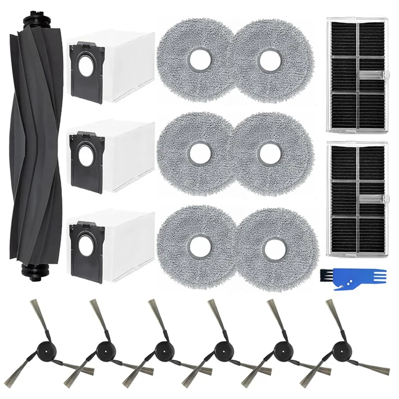 طقم بديل لمكنسة كهربائية روبوت ، فلتر فرشاة ، ملحقات ممسحة ، مناسبة لمكنسة Dreame X40 Ultra ، X40 Pro ، S30 Pro Ultra