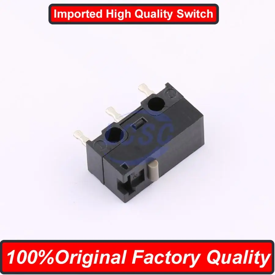 10pieces Original Factory Japan Switch D2F Micro Switch Through Hole 3-Pin Gray Dot No Handle Click Limit Switch