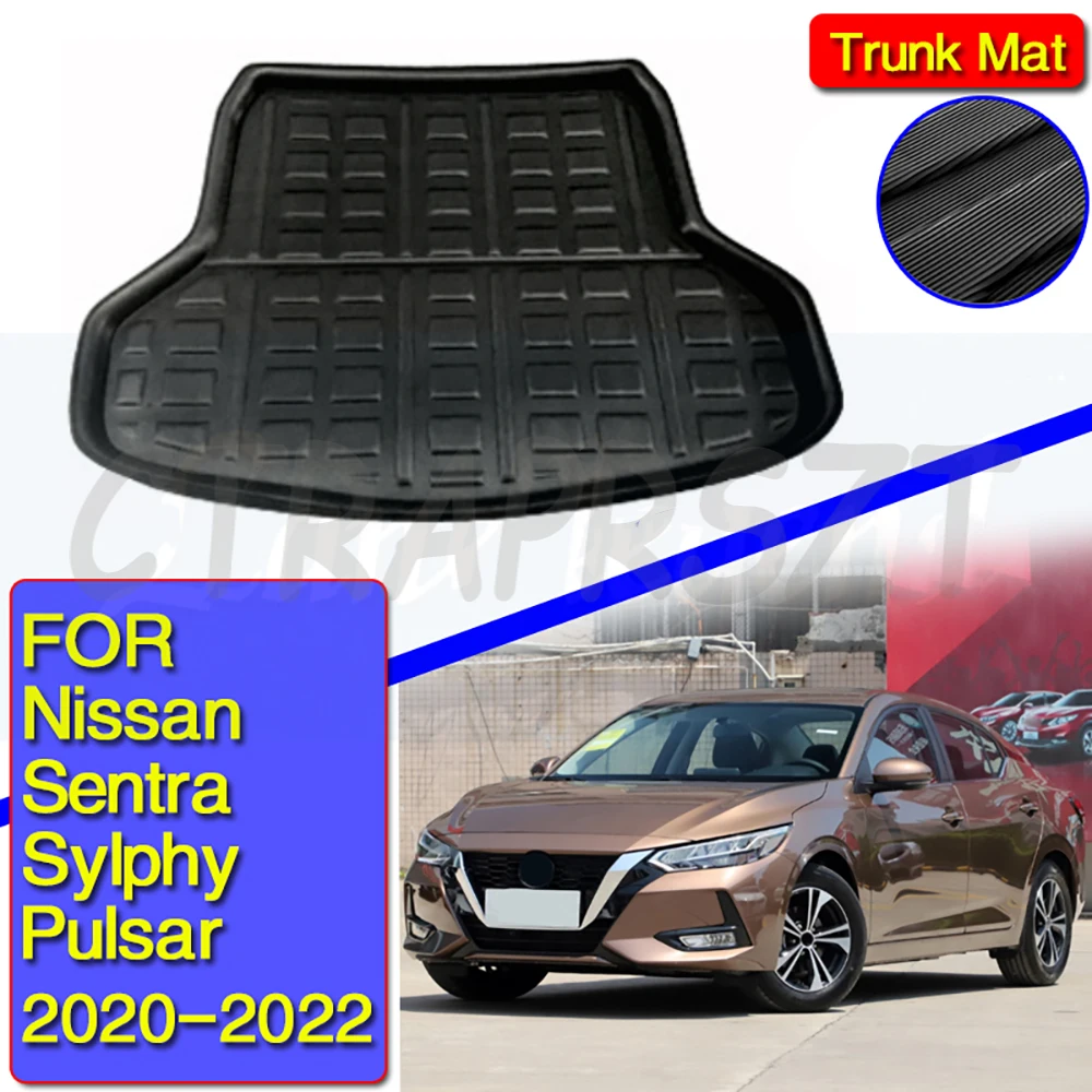 

For Nissan Sentra Sylphy Pulsar 2020 2021 2022 Rear Boot Liner Trunk Cargo Mat Tray Floor Carpet Protector