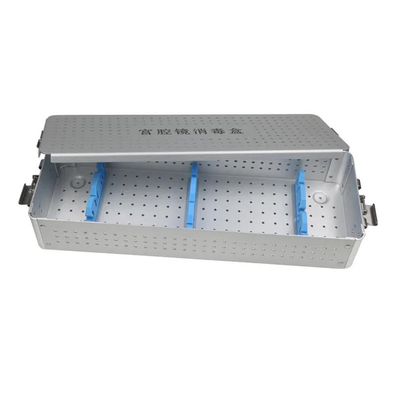 

GREATLH Sterilization Tray Case Box Hysteroscope Sterilization Box Aluminium Alloy