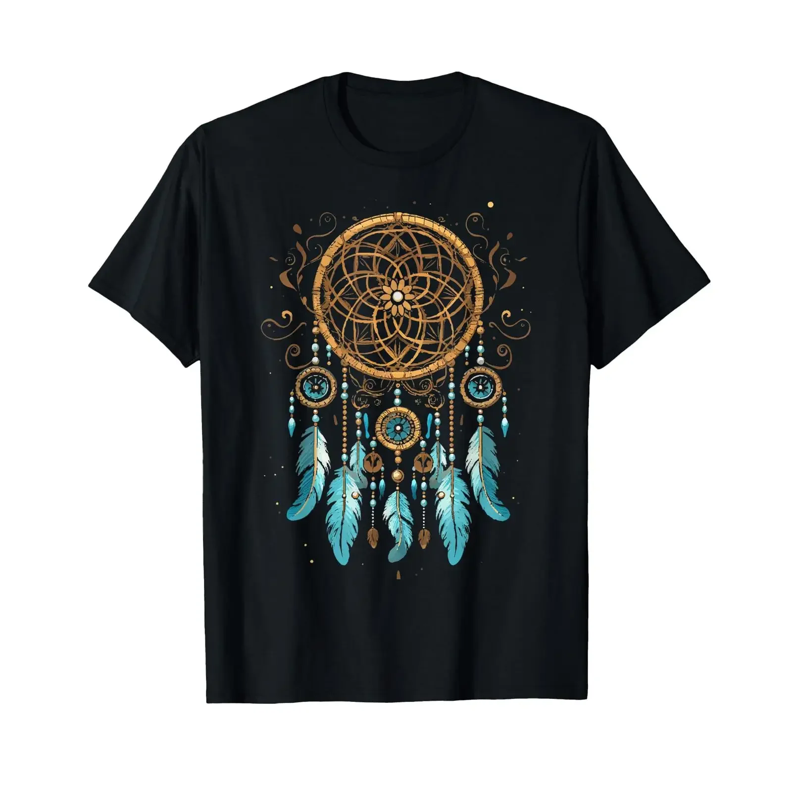 Dreamcatcher T Shirt Spiritual Dream Catcher Indian  vintage Washed Unisex homme Comfortable fashion Breathable Versatile