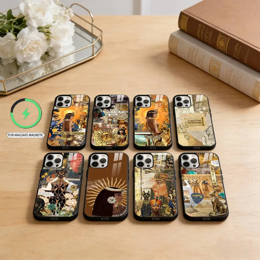 

Egyptian-Pharaoh M-Mural-P Phone Case For iPhone17,16,15,14,13,12,11 Plus,Pro Max Magnetic For Magsafe Wireless Charging
