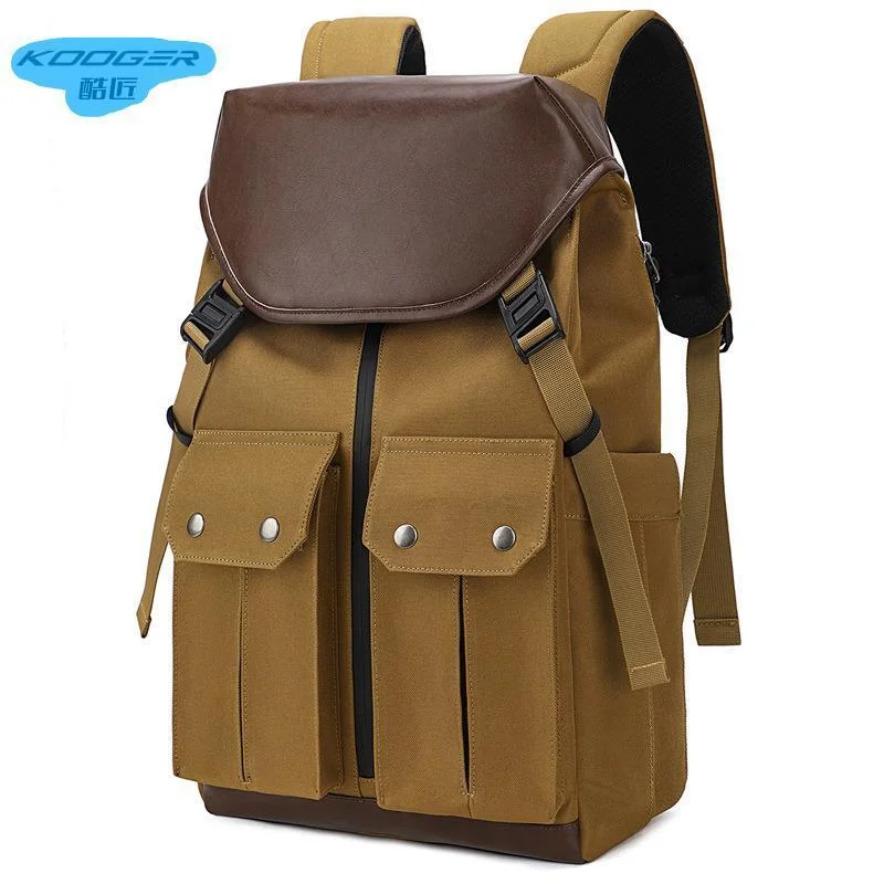 2024 Waterproof Oxford cloth backpack Large capacity 15.6 inch laptop travel men's backpack full opening backpack School Bags