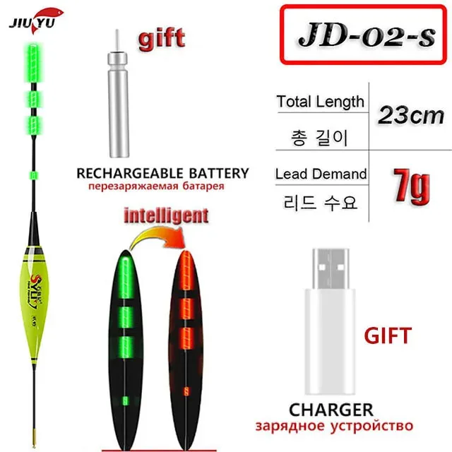 2024 neue Angeln Float Set Led Smart Elektronische Leucht Schwimmt 3g 5g 7g 10g 13g 15g 20g Schwerkraft Sensing Winter Sommer Angeln