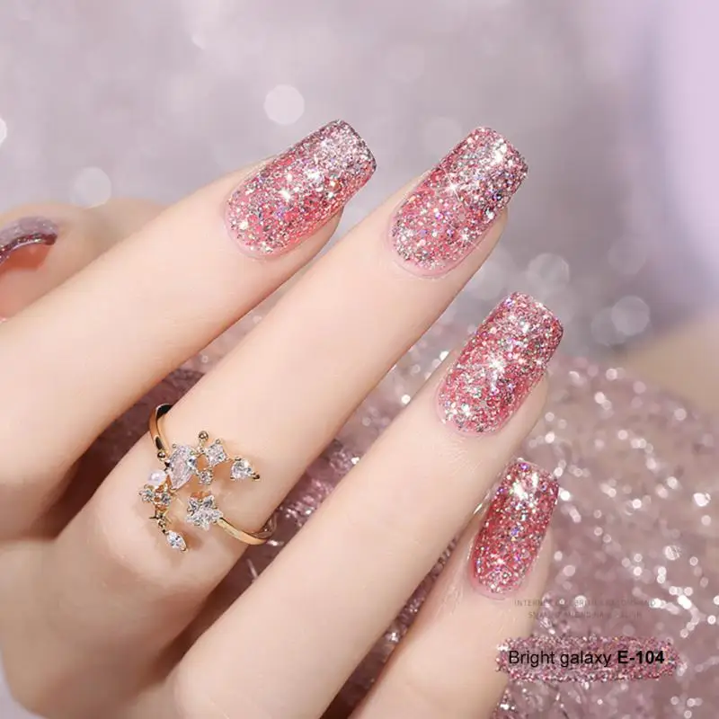 Nail Art Soak Off Varnish Long Lasting Nail Polish Glitter Gel Nail Polish High-quality Gel Nail Art Semi Permanent Long-lasting