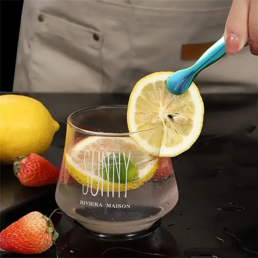 3pcs Stainless Steel Ice Cube Sugar Tongs Thickened Non Slip Bread Meat Fruit Clamp Ice Clamp Tool Cocktail Ice Tongs Coffee Bar view 3