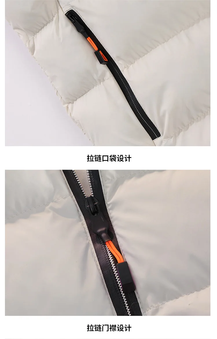 Rompi Puffer Bertudung Katun Pria Mantel Kasual Modis Bertudung Rompi Pria Berlapis Katun Pria Rompi Ritsleting Pria Ukuran Plus