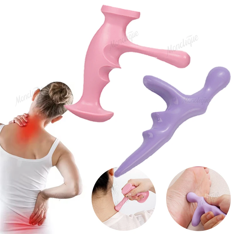 

Portable Back Acupoint Massager Thumb Finger Press Trigger Point Manual Relaxed Whole Body Muscle Deep HandHeld Reflexology Tool