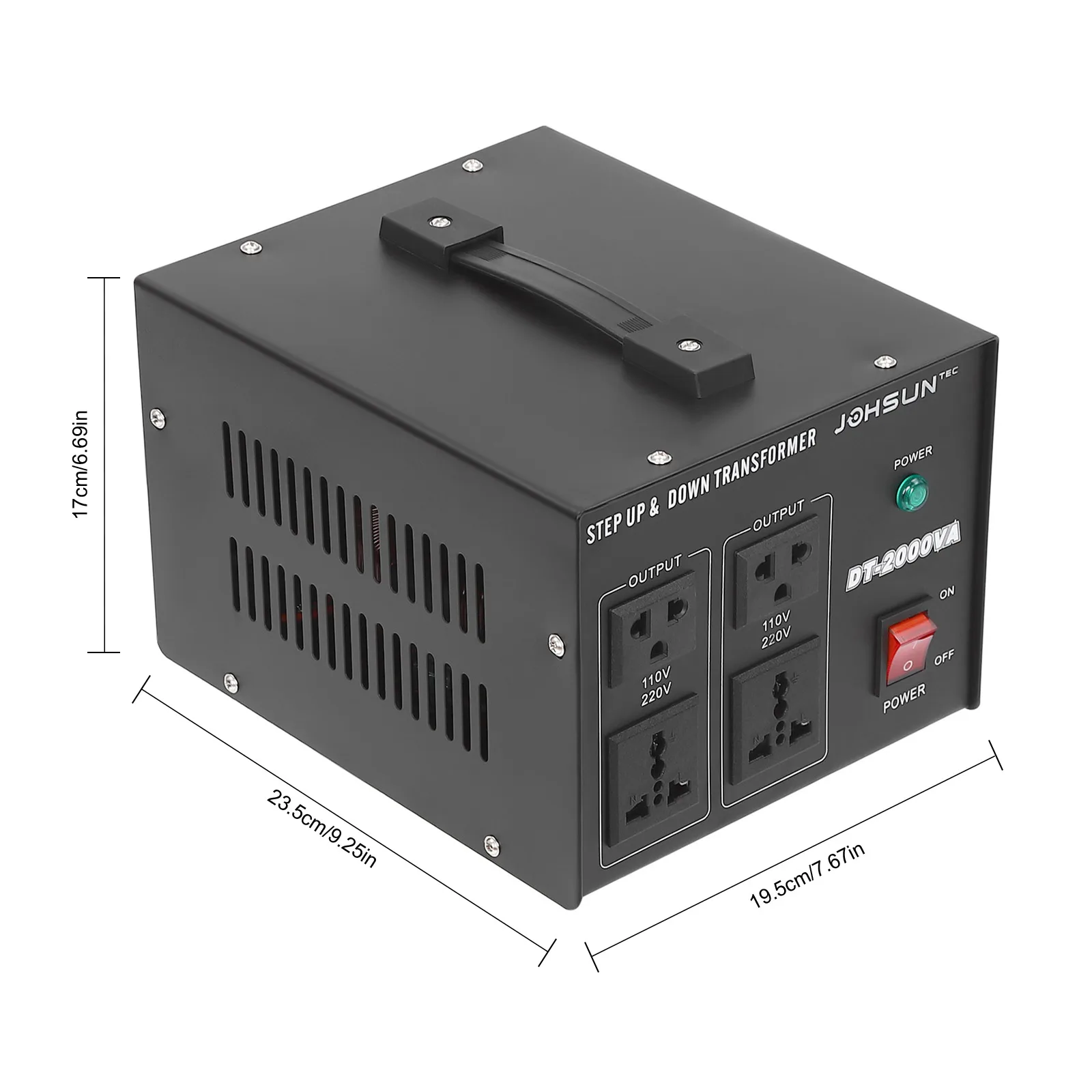 1000/2000/3000/5000W Transformator 220V naar 110V AC Voltage Converter Thuis voeding US/EU/UK/JP Socket/Plug Overdracht - afbeelding 1