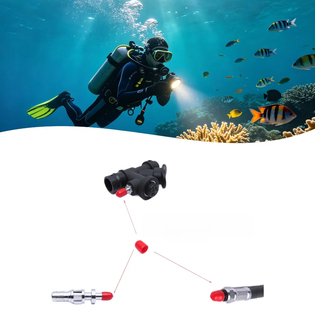 10 PVC Low Pressure Nipple Protectors for K Valve Scuba Diving Equipment For BCD Jacket and 8/3 Thread Compatibility view 5