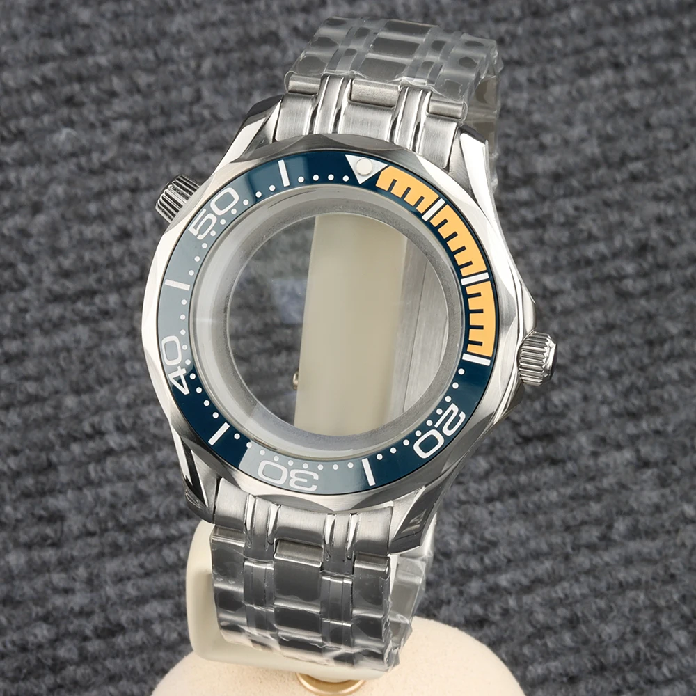 

Корпус и ремешок из нержавеющей стали NH35, 41 мм, подходит для часов Seamaster 300, подходит для Seiko NH35, NH36, автоматический механизм, циферблат 31 мм, водонепроницаемый.