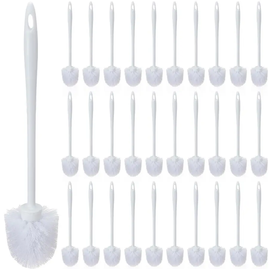 

30 Pcs 14.2 Inch Toilet Brush Commercial Heavy Duty Toilet Bowl Cleaning Scrub Long Scrubber for Bathroom Cleaning Supplies