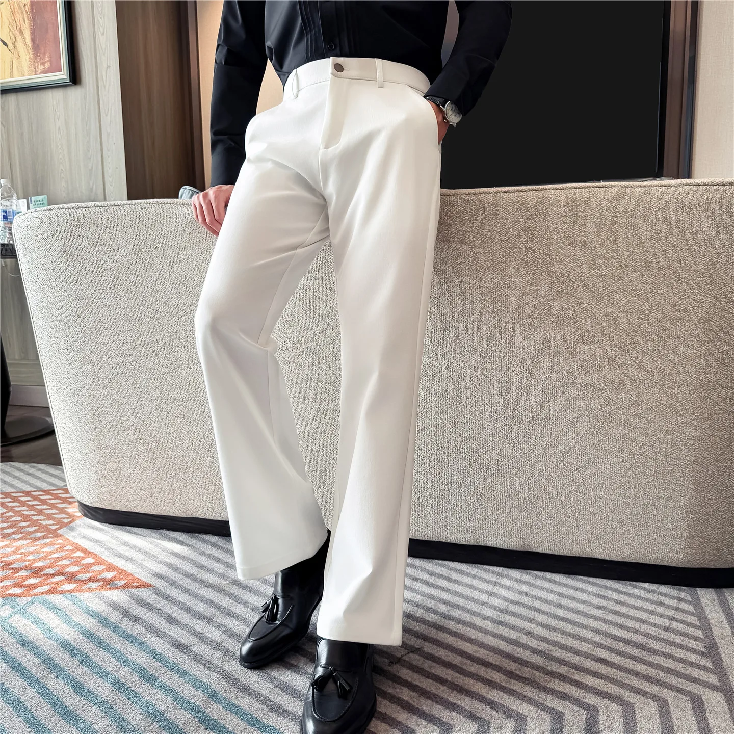 Men's Elastic Waist Trousers S - Street Fashion Urban review and price