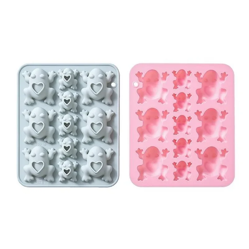 1 Pcs New DIY 11 Different Sizes Of Frog Shaped Passover Baking Cake Molds Drip Glue Chocolate Silicone Molds