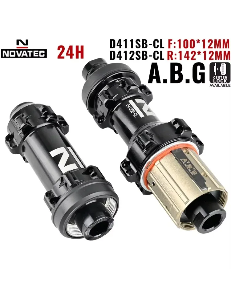 AliExpress ARC Novatec D411SB-CL D412SB-CL Road Center Lock Disc Brake Hubs 24H Thru Alex 100x12 142x12mm Bicycle Hub For Shimano 8/9/10/11S