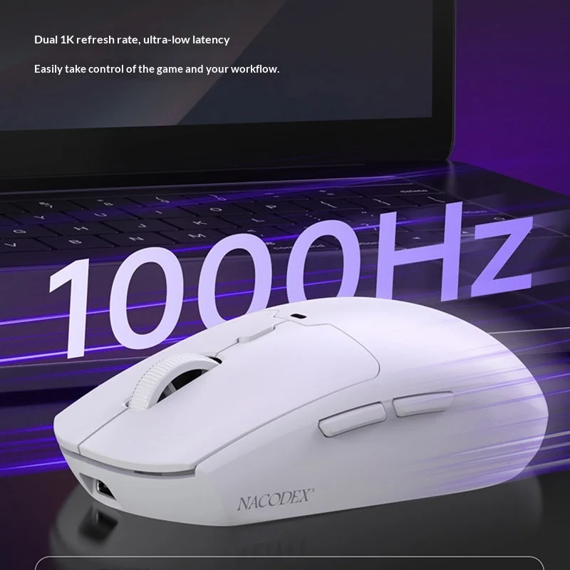 Ajazz Nj11/Mc/Ultra Wireless Gaming Mouse Tri Mode Bluetooth 2 4g Wired Lightweight 300mah Rechargeable Portable Laptop Office