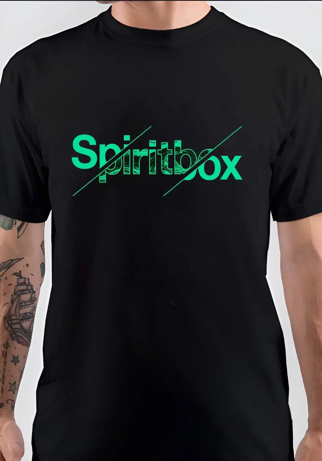 Nwt Spirit Box Green Glitch Cool Art T Shirt