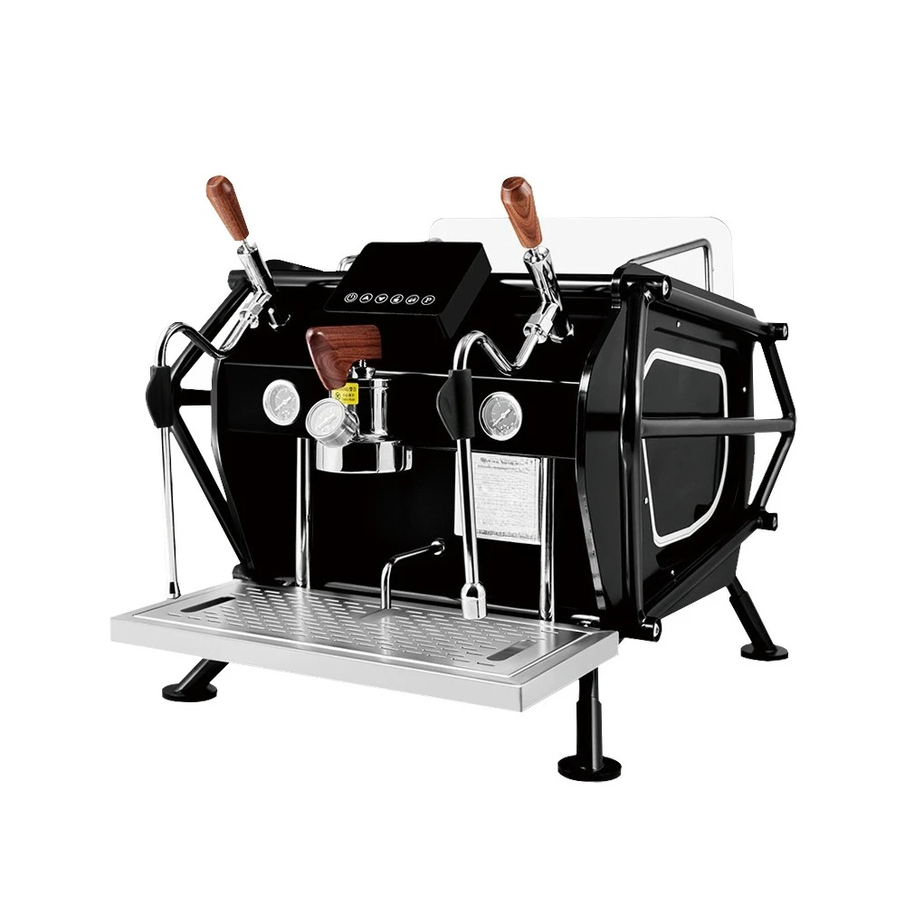 Locomotive Italian semi-automatic coffee machine commercial rotary pump double boiler saturated brewing head household