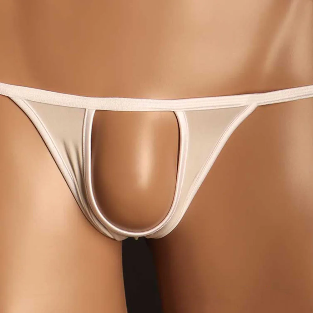 Calcinha tanga aberta masculina, cuecas de seda gelada, roupa íntima com cintura baixa, alça jock aberta, lingerie erótica nova, respiração sexy