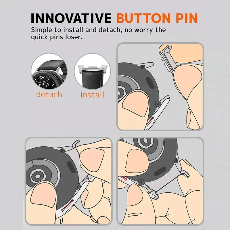 Connettore in acciaio inossidabile da 2 pezzi per Samsung Galaxy Watch 8 Adattatore per cinturino classico Galaxy Watch 8 40mm 44mm 22mm Larghezza cinturino