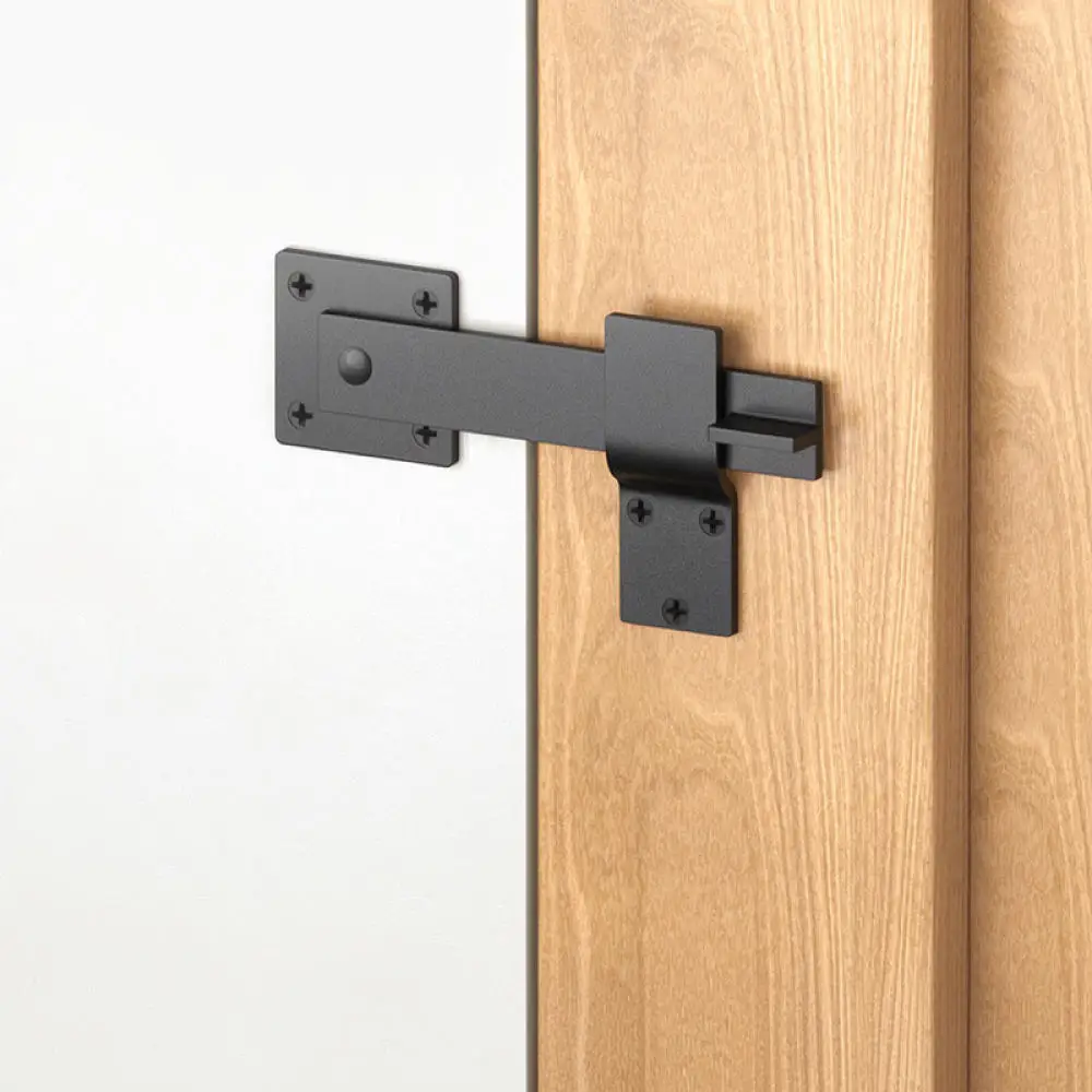 Heavy Duty Gate Hardware Set For Garden Fence Door Carbon Steel Hinge Latch For Wood PVC Iron Gate Security Fittings