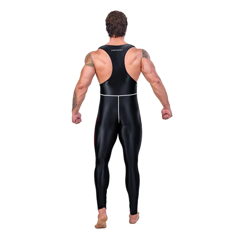 AMORESY Leonidas series suspender backless cycling sports tights nine-point pants body suits