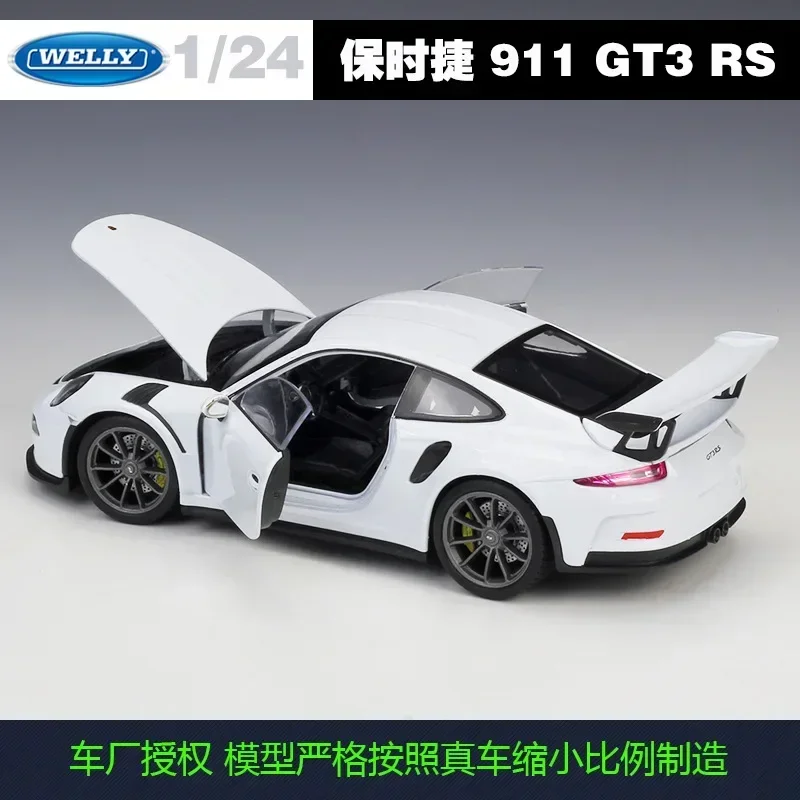 Welly 1:24 2016 Porsche 911 GT3 RS Alloy Models Car DiecastMetal Model Kids Toys Adult Collection Birthday Gift B59