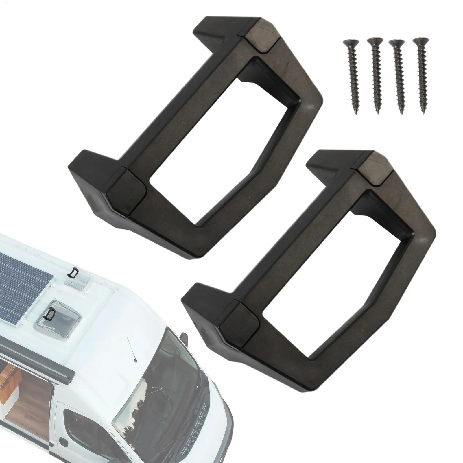 

2 шт. универсальные ручки для дверей автодомов, замена ручек для входных и выходных дверей, подходят для прицепов, автодомов, кемперов, фургонов, грузовиков, ящиков для инструментов