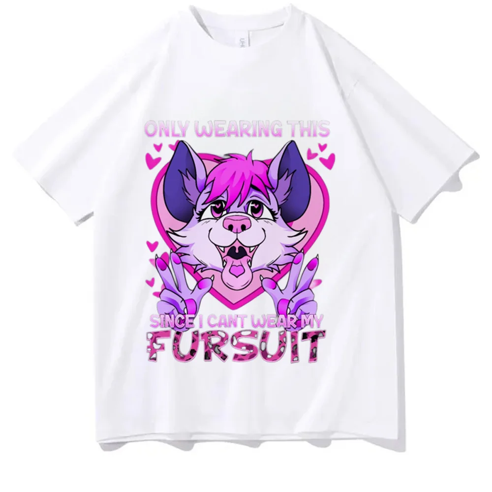 Furry t shirt femme party clearance sales korean fashion dollette anime t-shirt grunge Psychedelic meme gothic cutecore