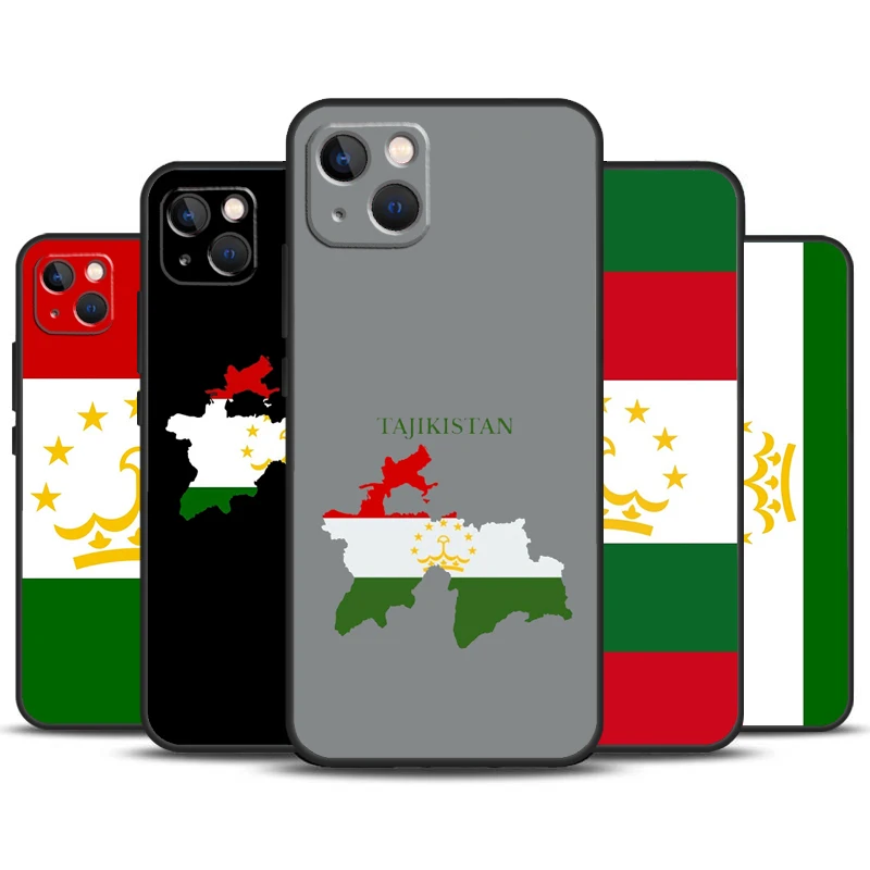 Tajikistan Flag Phone Case For iPhone 11 12 13 14 16 15 Pro Max Mini 7 8 Plus X XR XS Max Bumper Cases Cover