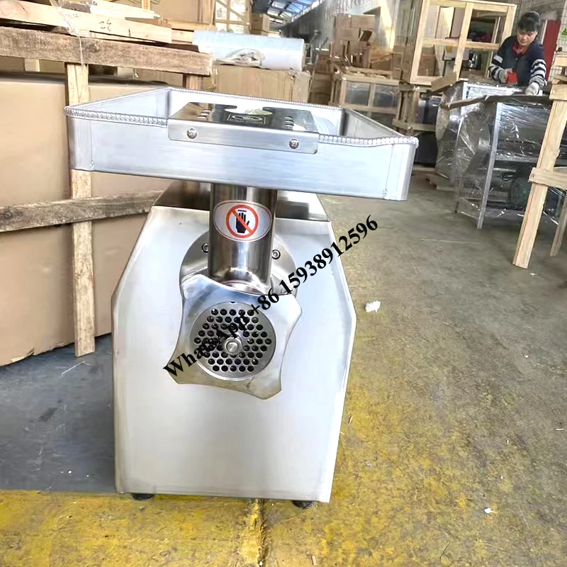 Meat Grinder Commercial 1500W 320Kg Per Hours Stuffing Sausage Maker Stainless Steel Fatty Chicken Mincer Equipment