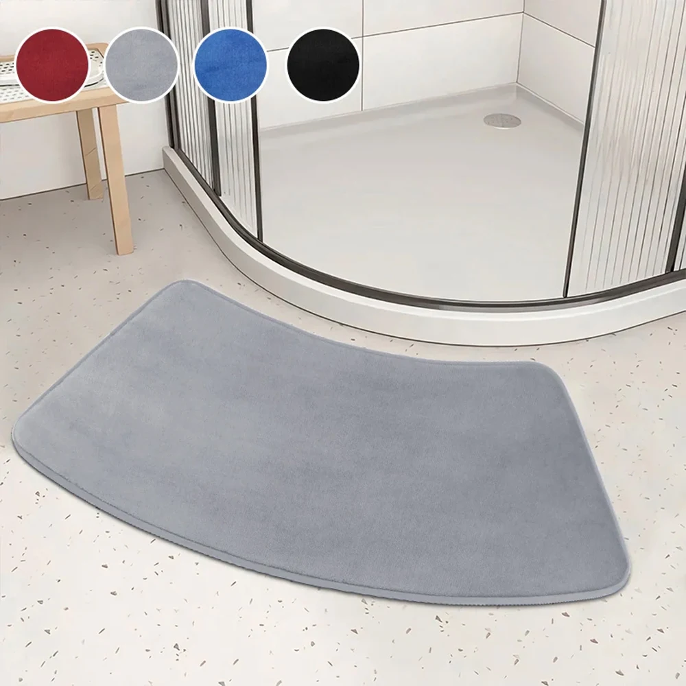 Curved Bathroom Mat Non-slip Shower Rug Toilet Curved Bath Mat Bath Tub Floor Foot Pads Laundry Room Tub Mat Коврик Для Ванной