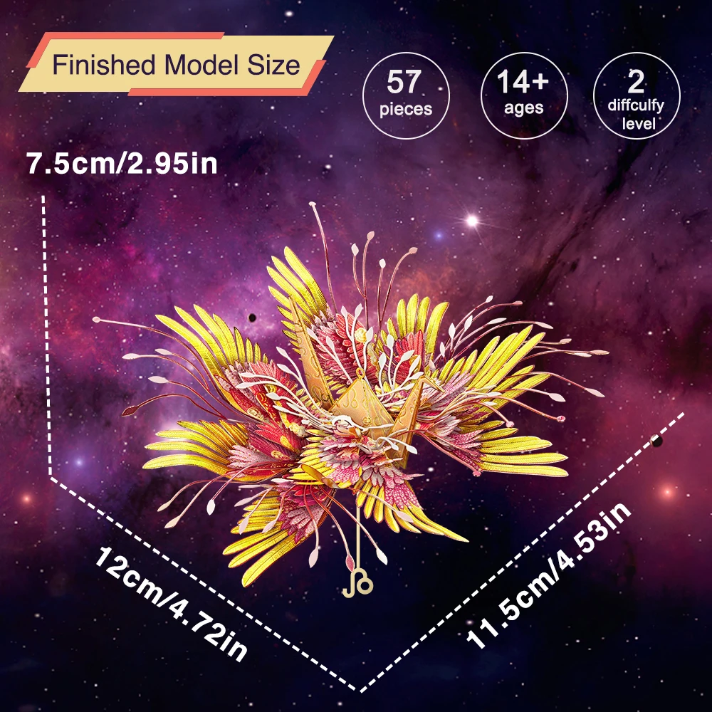 Piececool 3D Metal Puzzle Leo Assembly Model Kits for Adult Toy Constellation Jigsaw Brain Teaser for Home Decoration