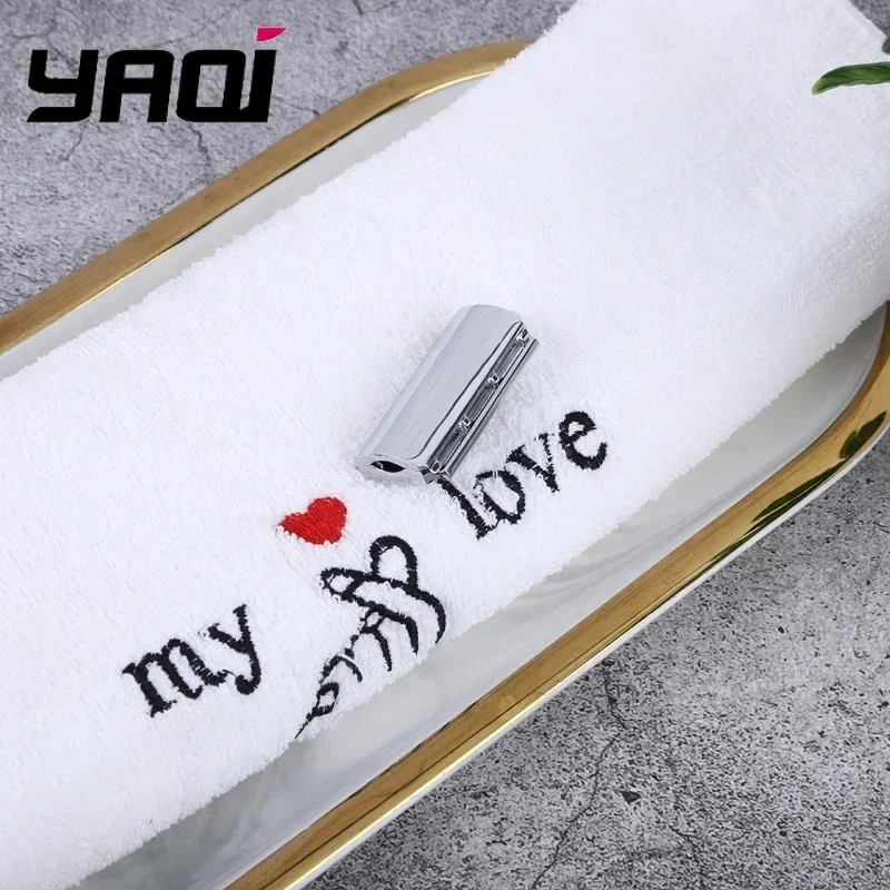 YAQI Telstar Rasierkopf aus Zinklegierung für Herren – Chromfarbe, Zero Irritation Design, hypoallergenes Rasierwerkzeug für die Herrenpflege