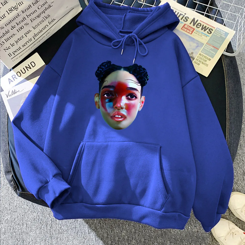 EUSEXUA-Sweats à capuche à col rond pour femmes et hommes, Singer FKA Twigs Graphic PVD, Vêtements pour femmes, Nouveau, 2024