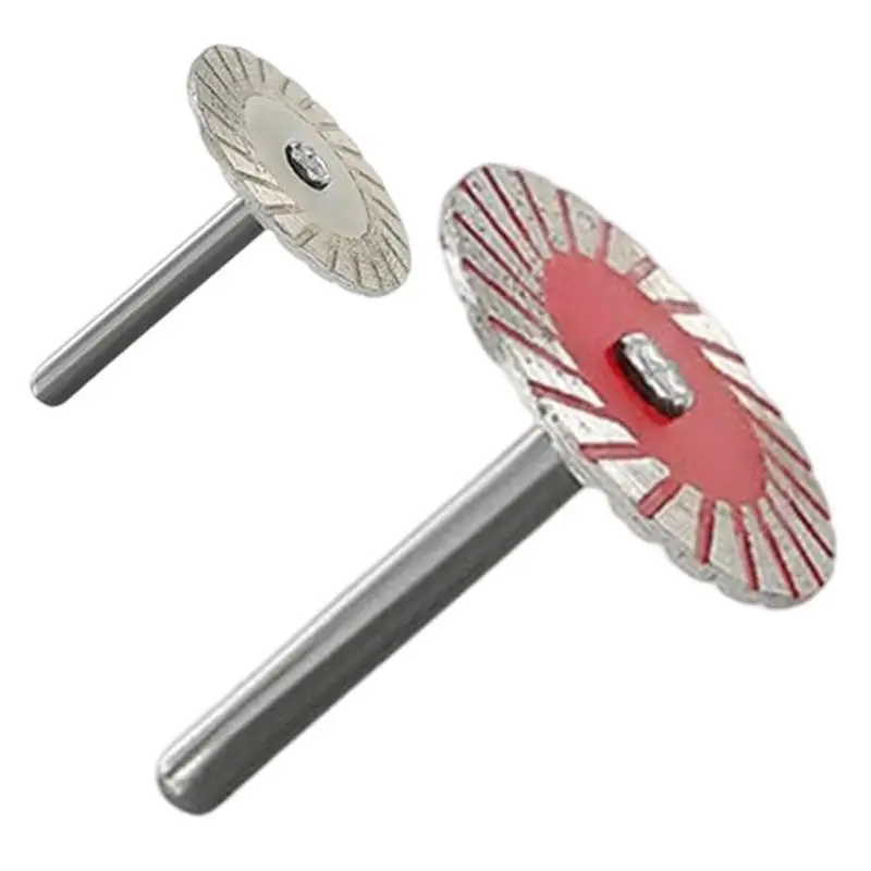 Diamond Cutting Disc Wheels Circular Saw Blade CutOff Rotary Tool Disk Mini Drill Mandrel Wood Stone Plastic Glass Sharps Cutter