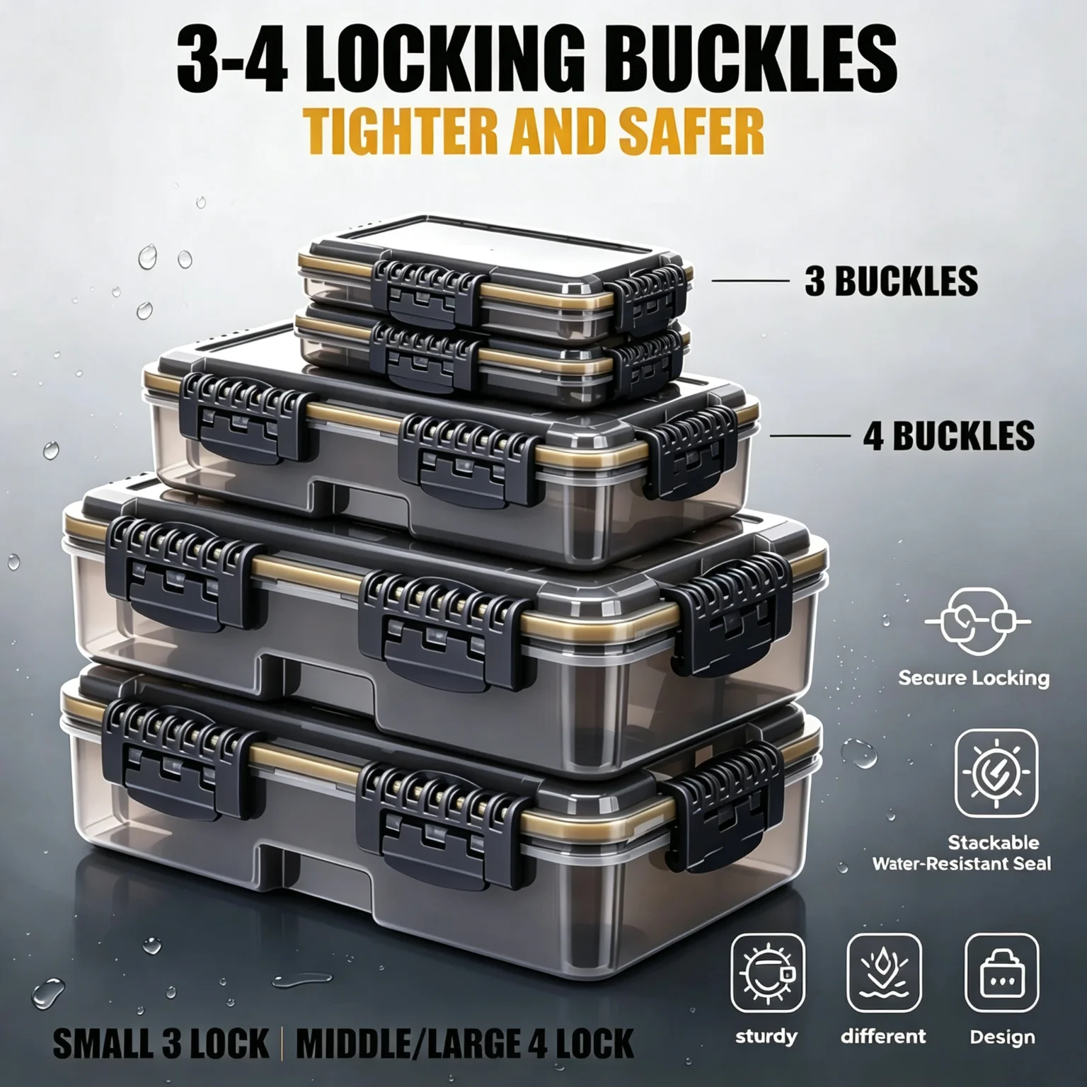 TINSOL 新型 大容量 防水 釣り道具箱、釣り針・ルアー - Fishing Hook Box のレビューと価格