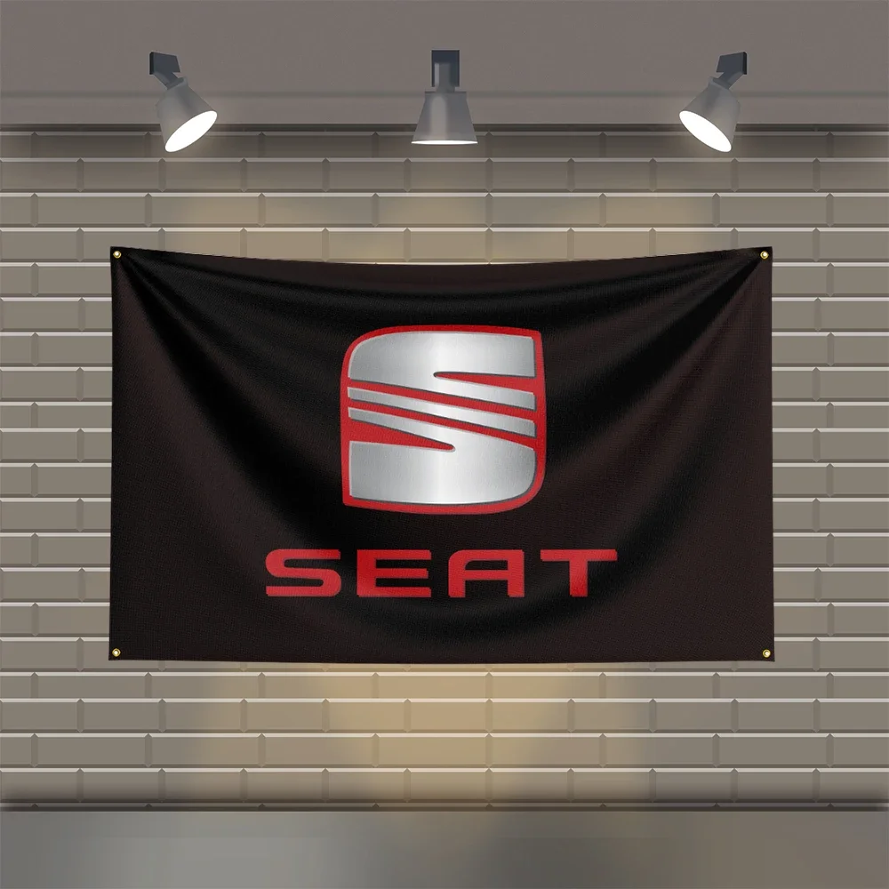 

3x5 FT S-Seats Racing Flag Polyester Printed Cars Flags for Room Garage Decor