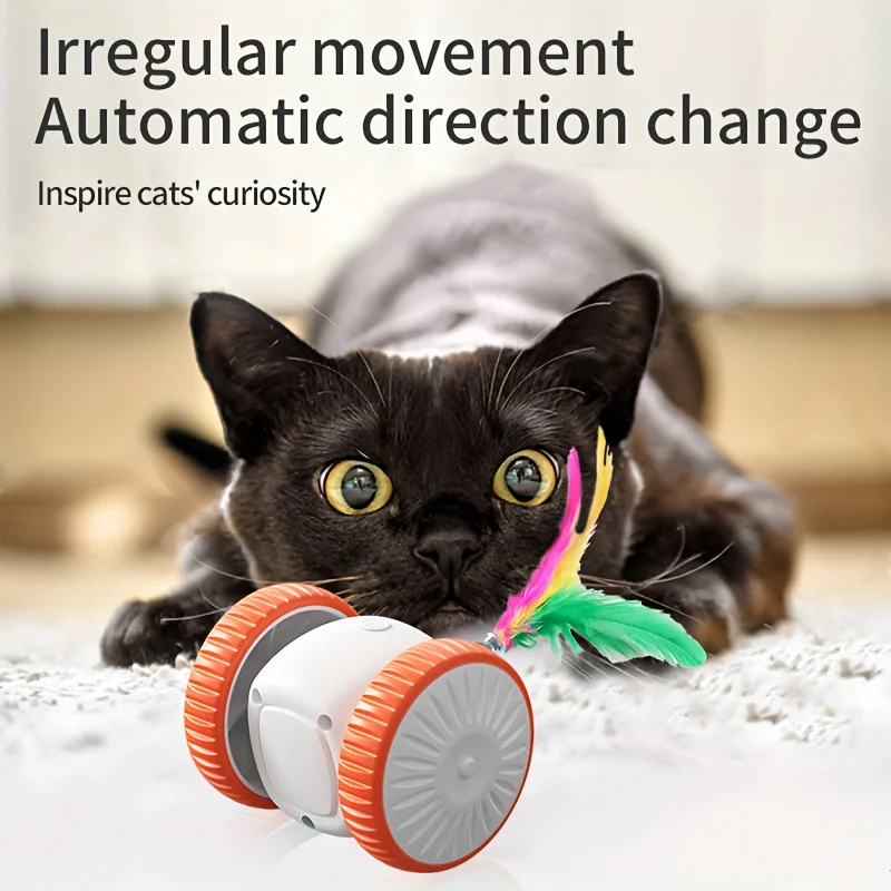

Automatic Cat Toy Indoor Playmate Automatic Moving Toy Cat Exercise Toy Intelligent Interactive Kitten Toys For Mental
