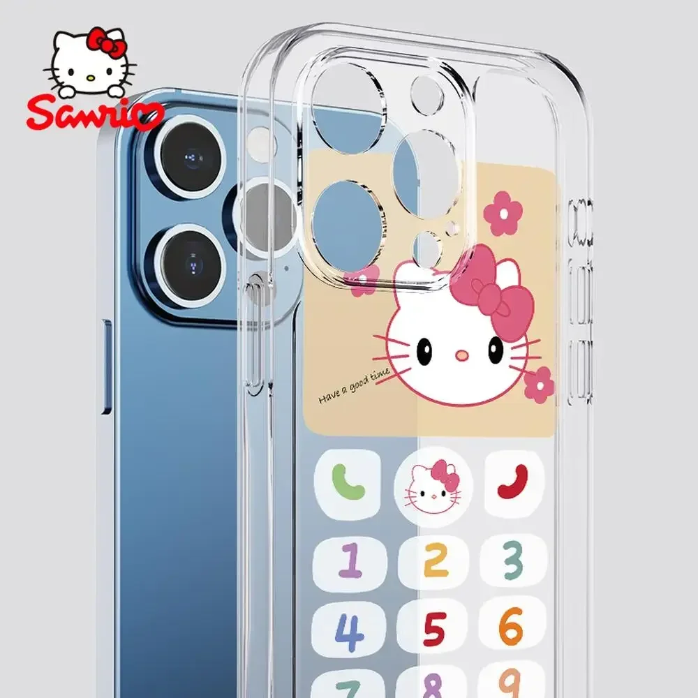 

Sanrio Kt Iphone Case Fall Prevention Iphone 16/15/14/13/12/11 Girl Phone Cases Kitty Cat Cute Accessory Brithday Gift