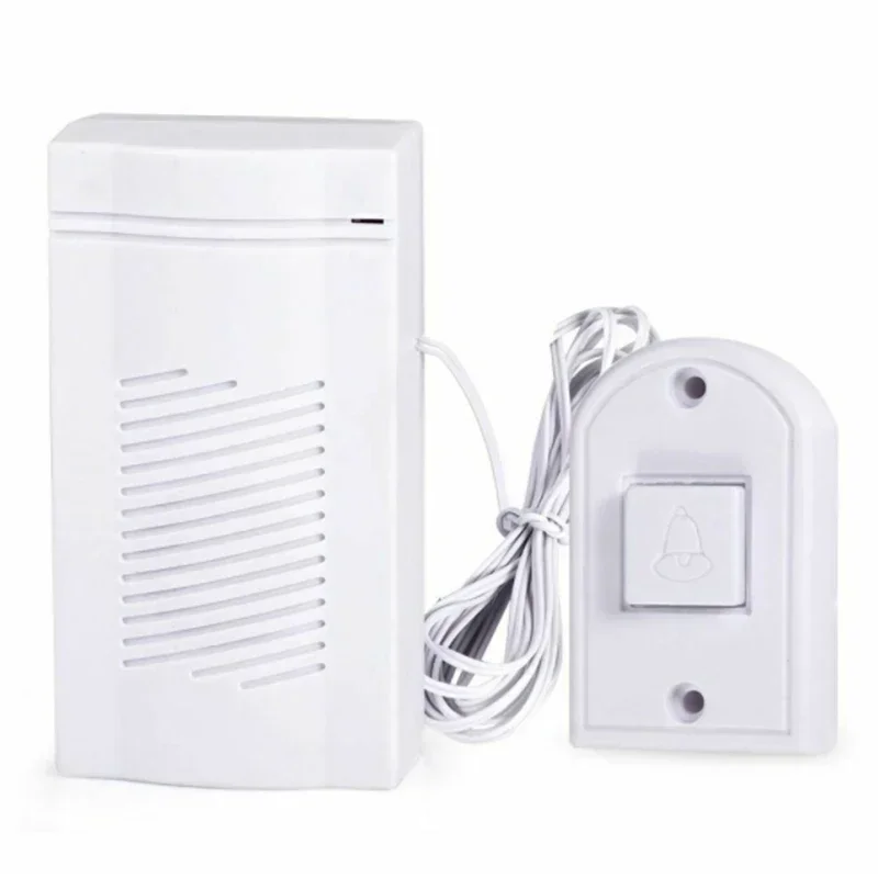 1pc White Wired Doorbell Home Energy Saving Door Bell Home Improvement Home Security For Offices Retail Stores Restaurants